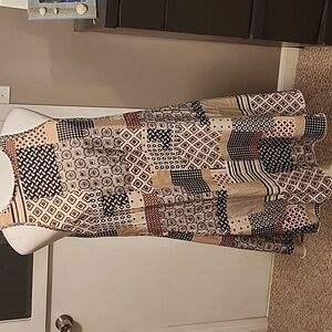 Shein key hole back shift dress